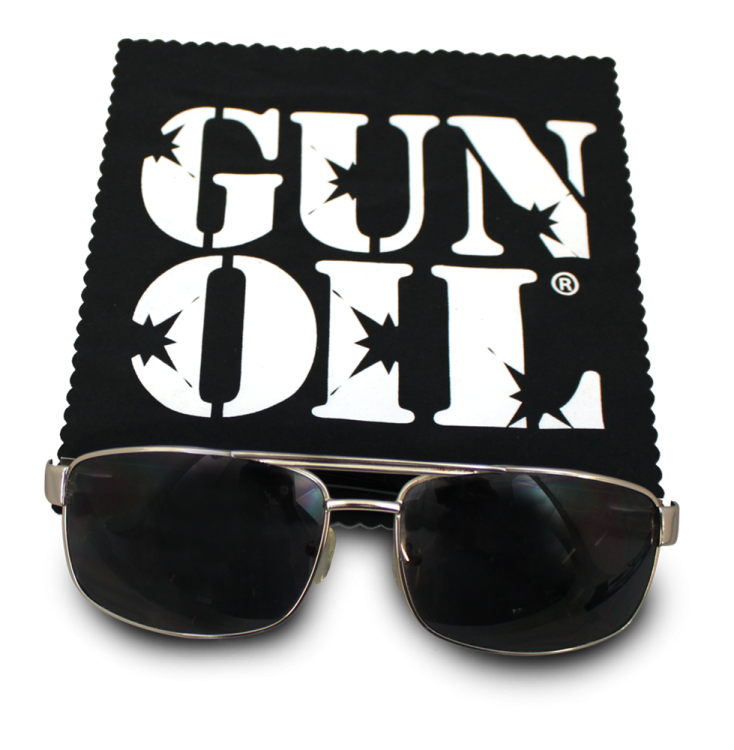 gun oil microfiber cloth black