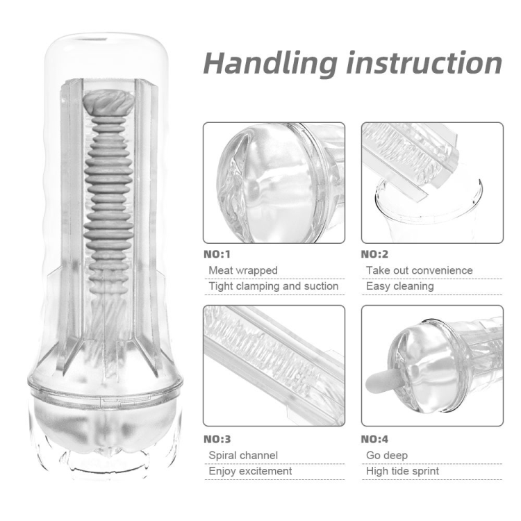 textured tunnel stroker clear