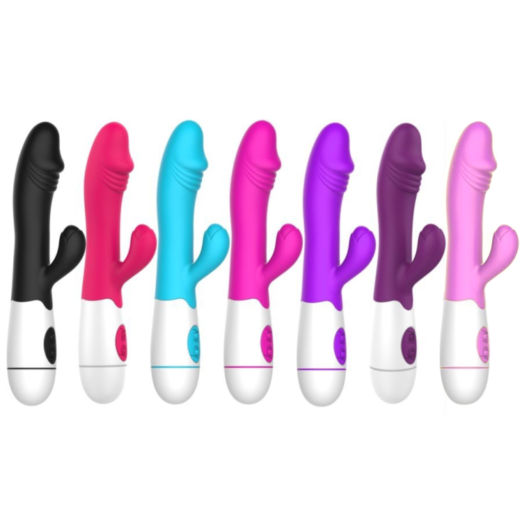 30 speed silicone g spot vibrator purple