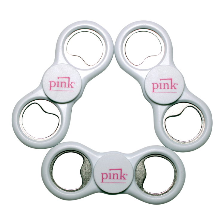 pink bottle opener fidget spinner pink