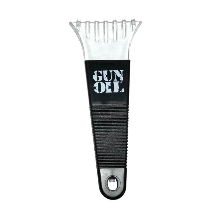 gun oil ice scraper black