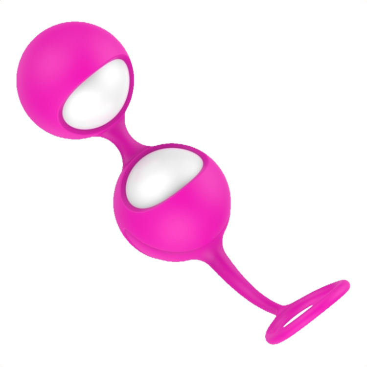 pull ring exercise kegel balls rose red