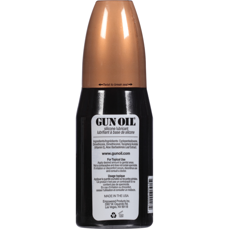 gun oil silicone 8 oz bottle