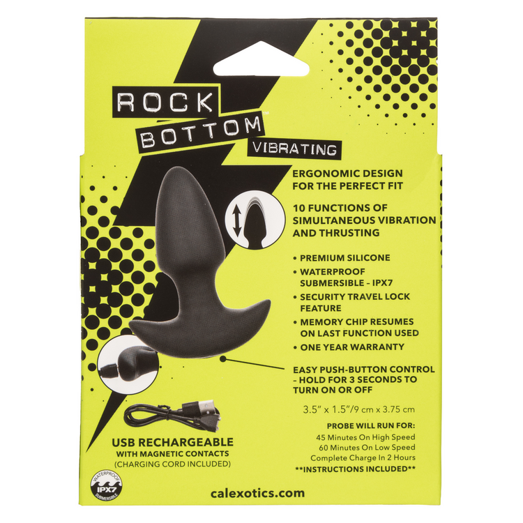 rock bottom vibrating thrusting probe black