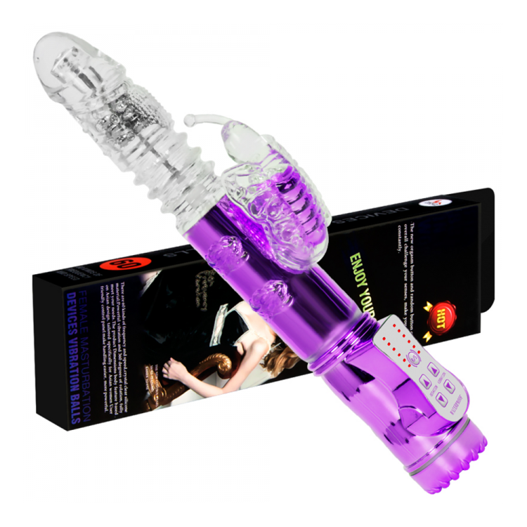 butterfly clit stimulating vibrator purple