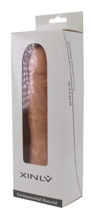 realistic dildo with vibration 75 inch flesh color