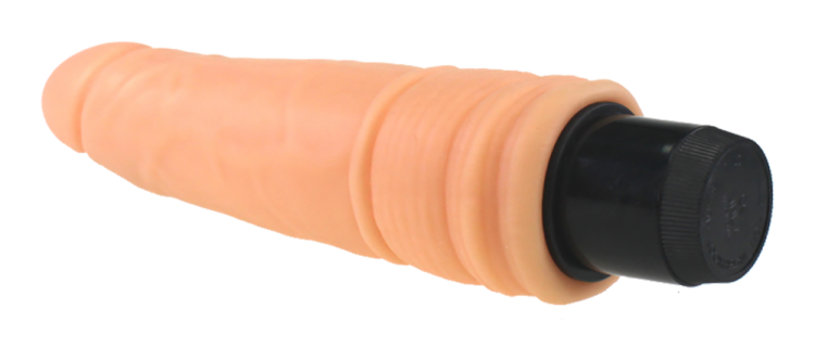 realistic dildo with vibration 75 inch flesh color