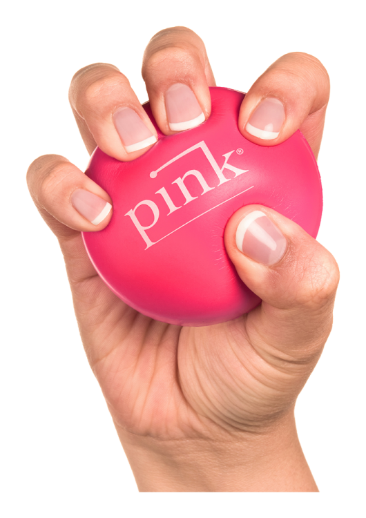 pink stress ball pink