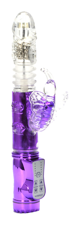 butterfly clit stimulating vibrator purple