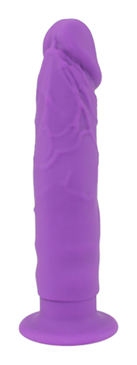 5 inch silicone suction cup dildo purple