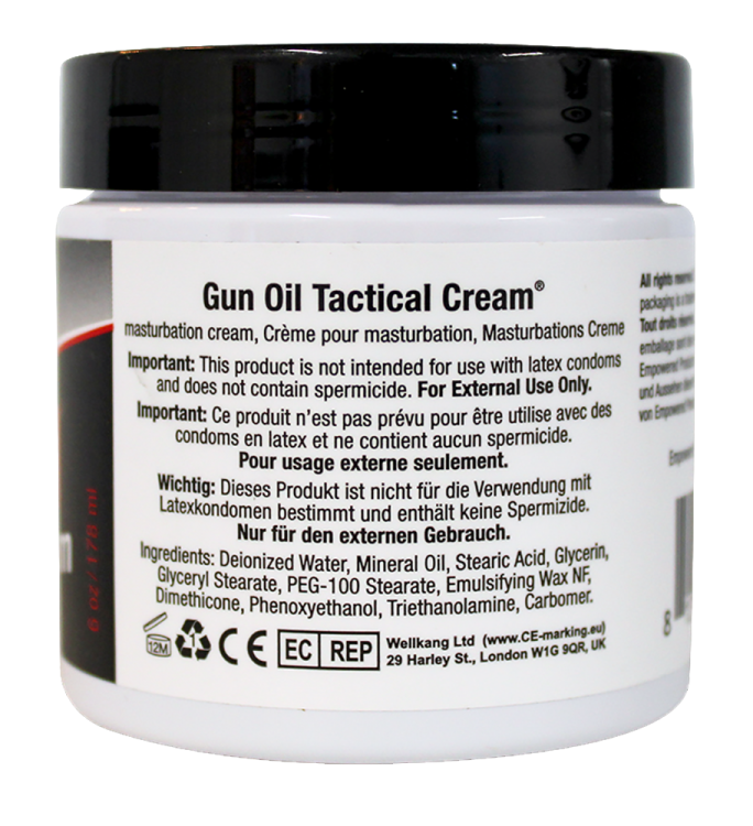 tactical cream 6 oz jar