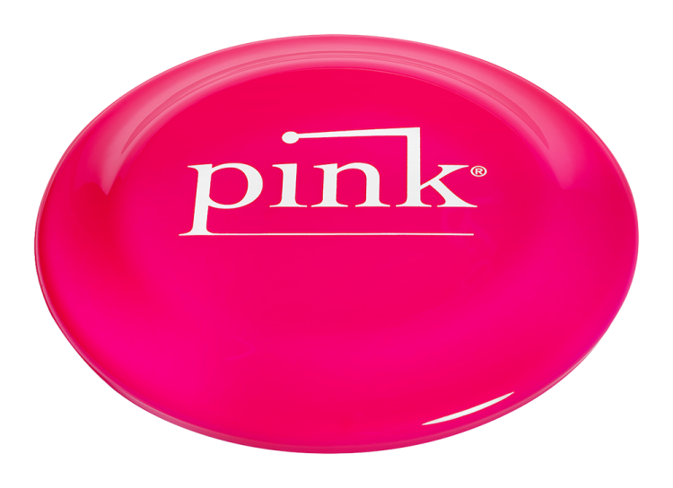 pink frisbee pink