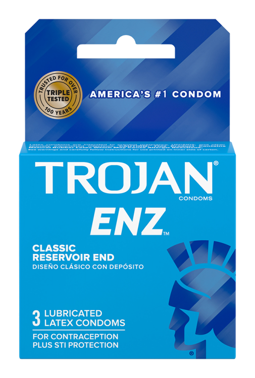trojan enz lubricated 3 pack