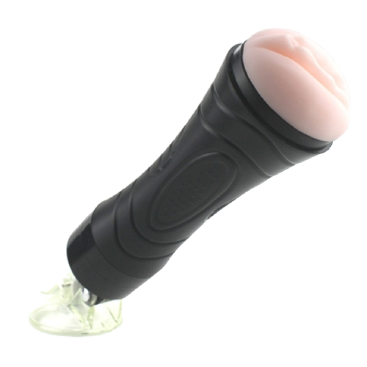 single hole male masturbator with suction cup vaginal