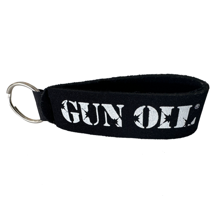 gun oil keychain black