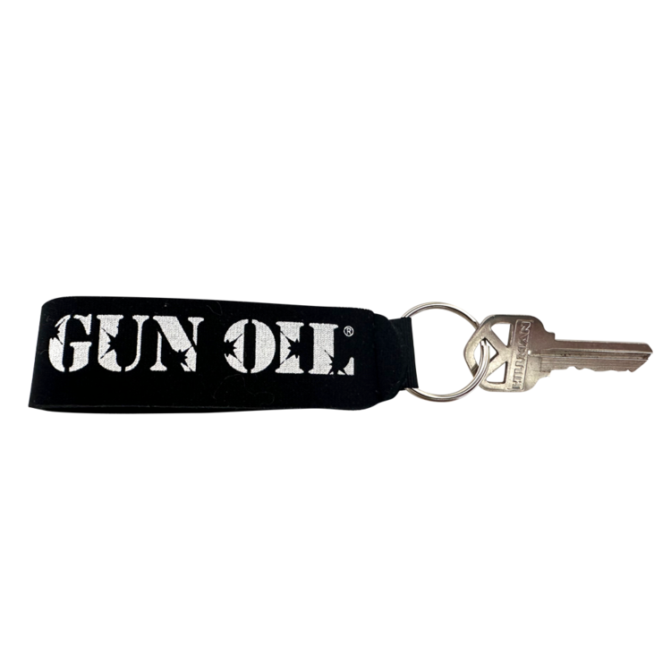 gun oil keychain black