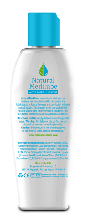 natural medilube water 47 oz bottle