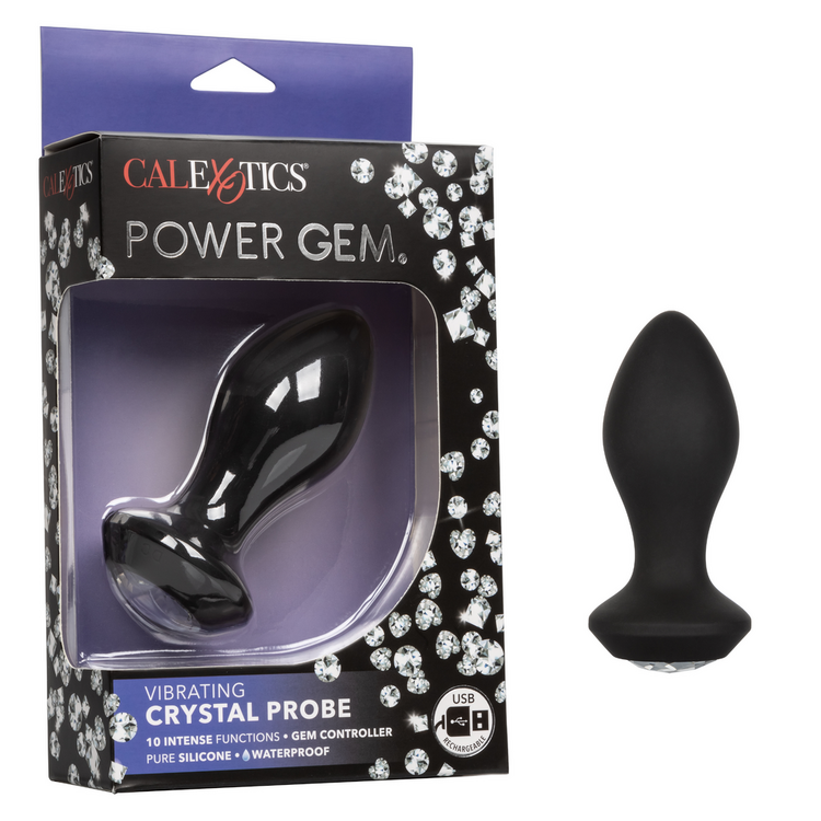 power gem vibrating crystal probe black