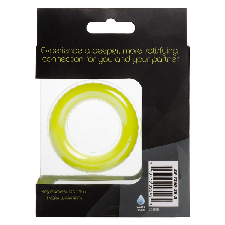 link up ultra soft edge cock ring green