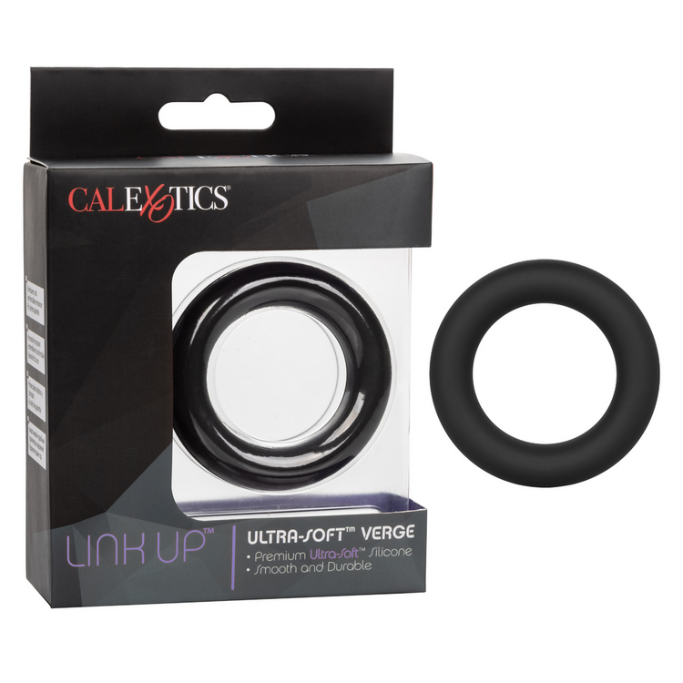 link up ultra soft verge cock ring black