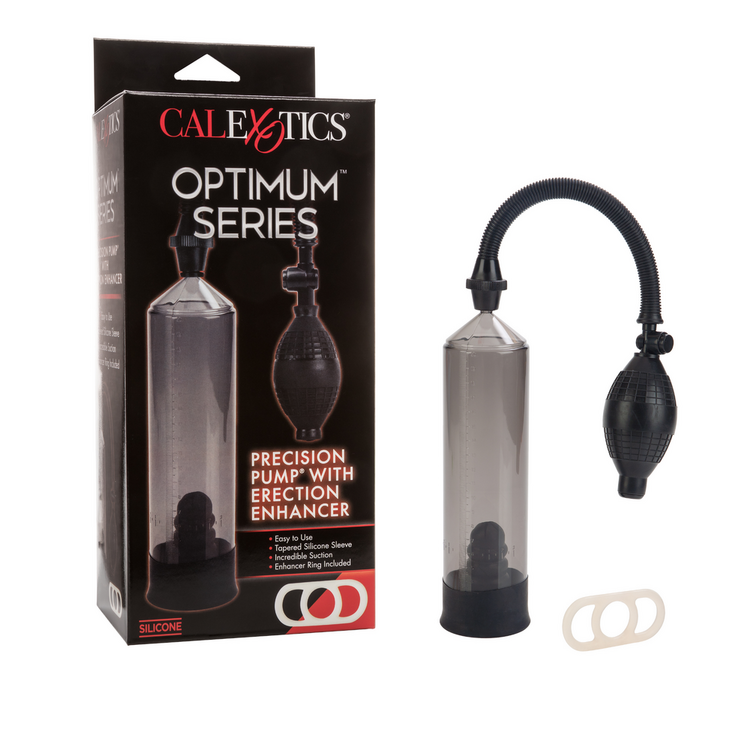 optimum series precision pump with erection enhancer clear black