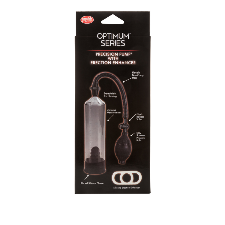 optimum series precision pump with erection enhancer clear black