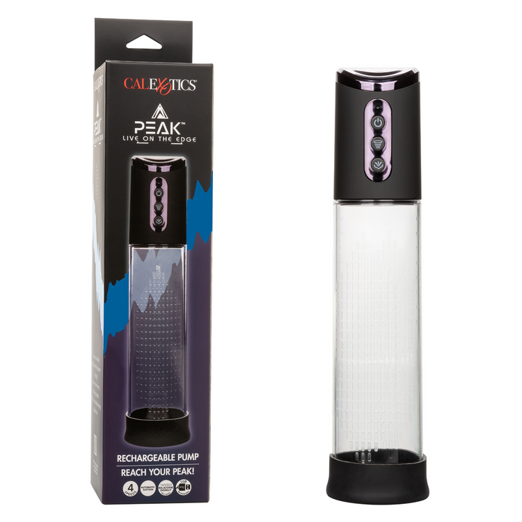 peak rechargeable penis pump black