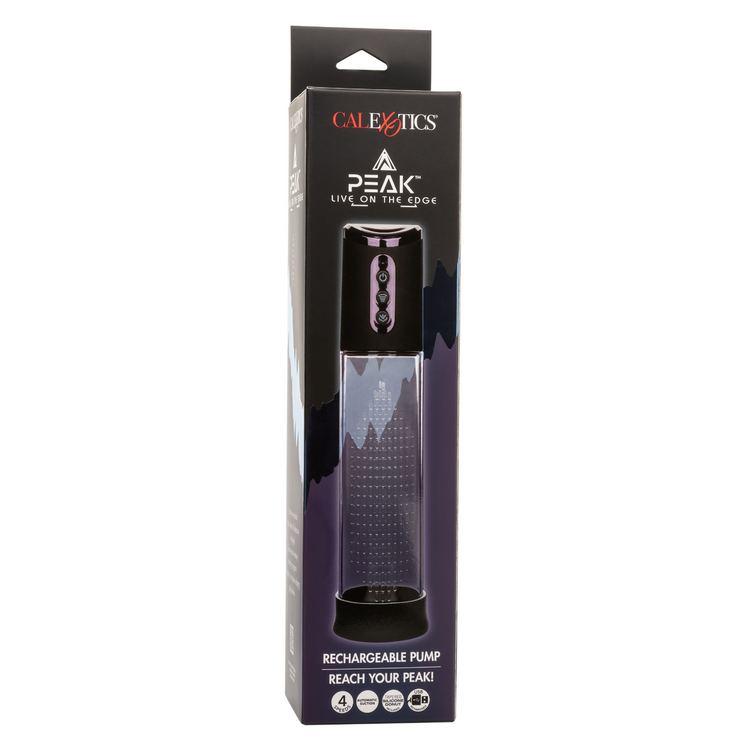 peak rechargeable penis pump black