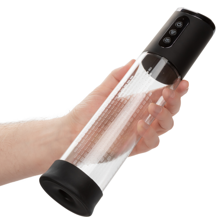 peak rechargeable penis pump black