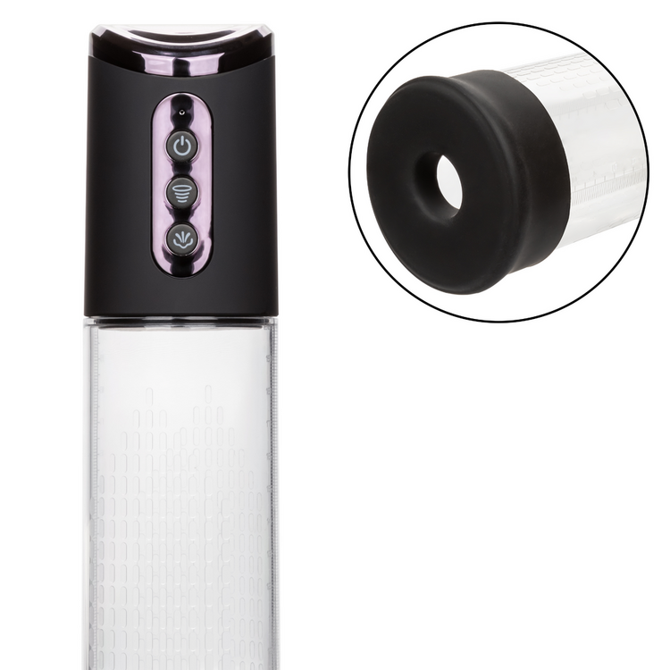 peak rechargeable penis pump black