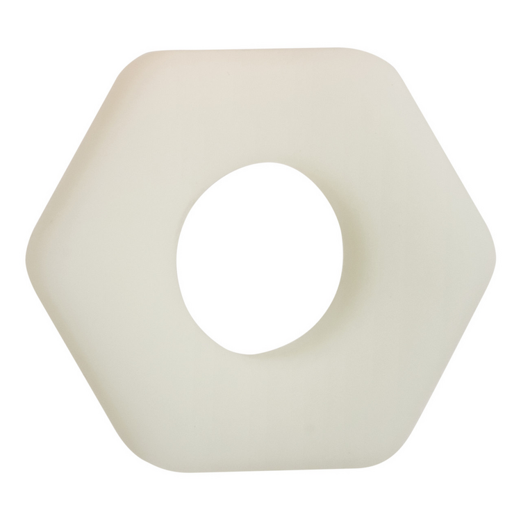 alpha liquid silicone prolong sexagon cock ring glow in the dark