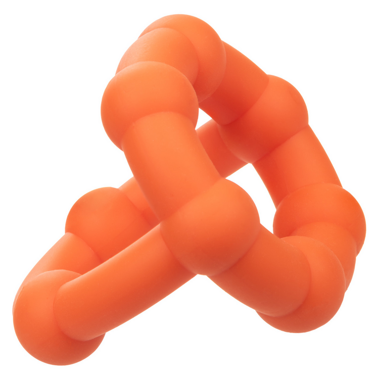 alpha liquid silicone all star cock ring orange