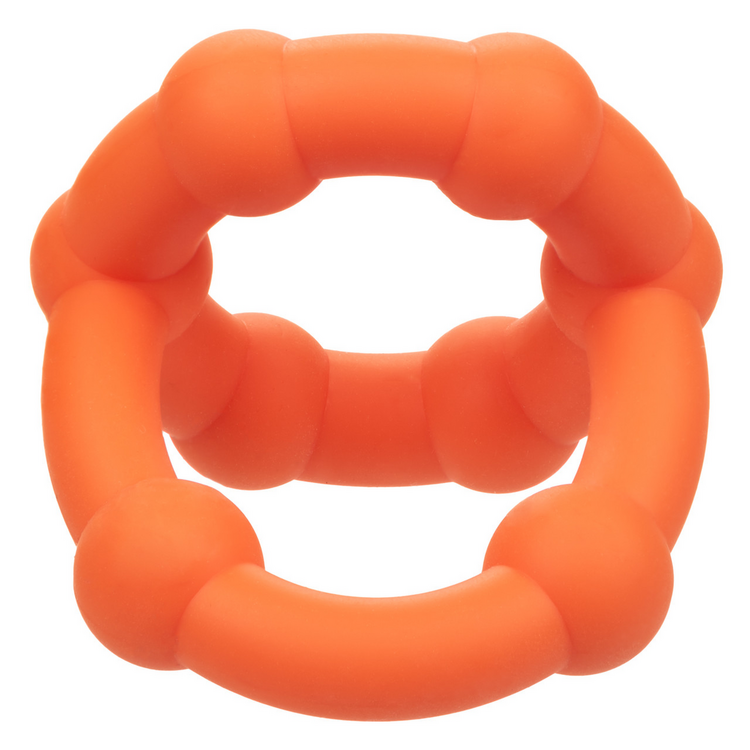 alpha liquid silicone all star cock ring orange