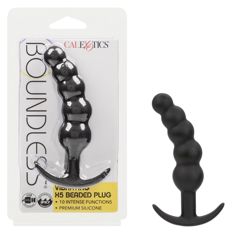 boundless vibrating x5 beaded plug2