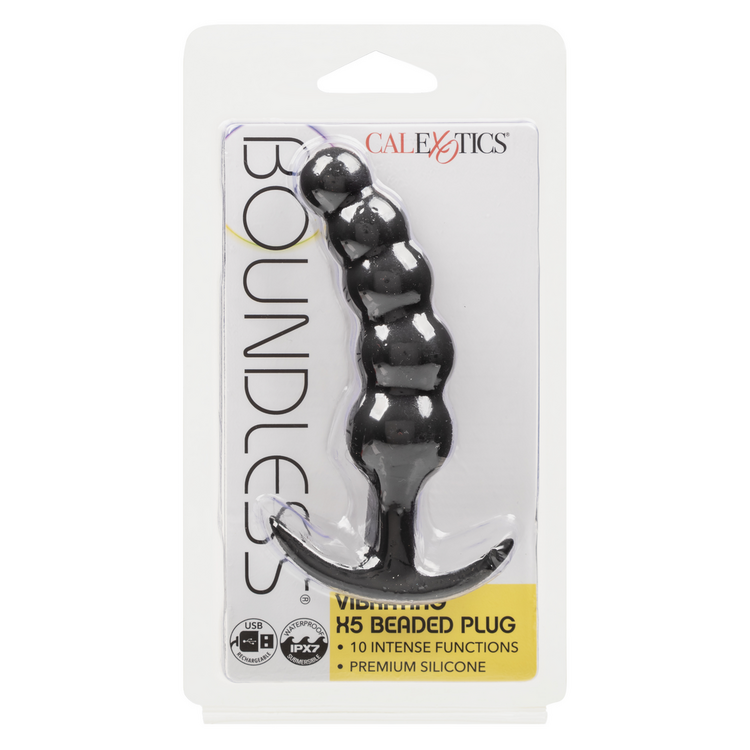 boundless vibrating x5 beaded plug2
